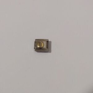 Gold 0 Italian Link Stainless Steel‎ Charm for Nomination Style Bracelet